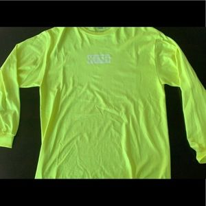 Kith long sleeve neon yellow T-shirt